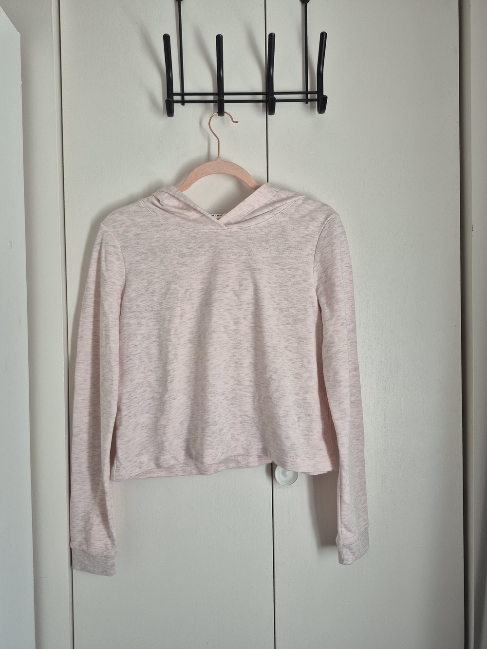H&M Light Pink Hooded Long-Sleeve Top